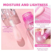 2Pcs Magic Color Changing Moisturizing Lip Glow Oil Plumping Glimmer Glow Lipstick, Hydrating Lip Gloss Lip Balm Transpare...