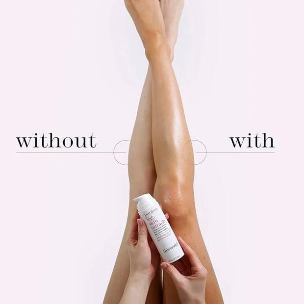 THISWORKS Perfect Legs Skin Miracle: a Buildable Wash Off Tinted Multi-Vitamin Serum to Tan Without Fake Tan, 5 fl oz, (15...