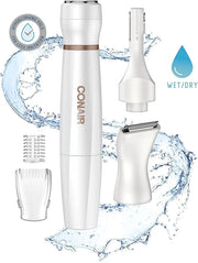 Conair All-In-1 Facial Hair Removal for Women, Cordless Electric Trimmer, Perfect for Face, Ear/Nose, Eyebrows, and Bikini...