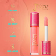 Juvia's Place Long Lasting Hydrating The Reds & Berries Lip Gloss Glass Ruby Rose, 16 oz, Soft Red - Product Image