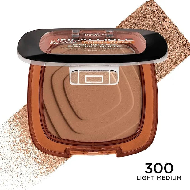 L'Oreal Paris Infallible Up to 24H Fresh Wear Soft Matte Longwear Bronzer. Waterproof, heatproof, Transfer, humidity and s...