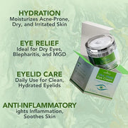 NOVEHA Tea Tree Oil Anti Wrinkle Eye Cream - Eyelid Cream for Dry & Itchy Skin, Scar | Moisturizer Face Cream Treatment - ...