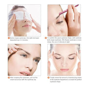 Eyebrow Razor, Eyebrow Razor Shaper for Men and Women, Grooming Shavers (red-10pcs) - Product Image