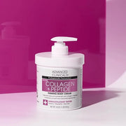 Advanced Clinicals Collagen Peptides Body Lotion & Face Moisturizer | Peptide Infused Collagen Lotion For Women & Men Help...