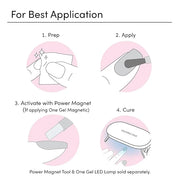 Dashing Diva One Gel Color & Magnetic Topper Duo - OG - Pointe & Silver Glitter Topper - 3-in-1 Base Coat, Nail Color & To...