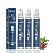 Caffeine Eye Serum for Dark Circles, 3 PCS Under Eye Ice Roller Serum for Anti Aging, Puffiness, Fine Lines, Wrinkles, Car...