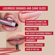 Runway Rogue LuxGloss Kit with 2 Moisturizing Shimmer Lip Gloss Tubes (‘Strike a Pose’ and ‘Fashion Week’) and 1 Matte Lip...