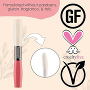 Bodyography Icon Dual Lip Gloss, Tarte, 0.3 Ounce - Product Image