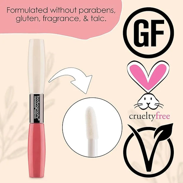 Bodyography Icon Dual Lip Gloss, Tarte, 0.3 Ounce - Product Image