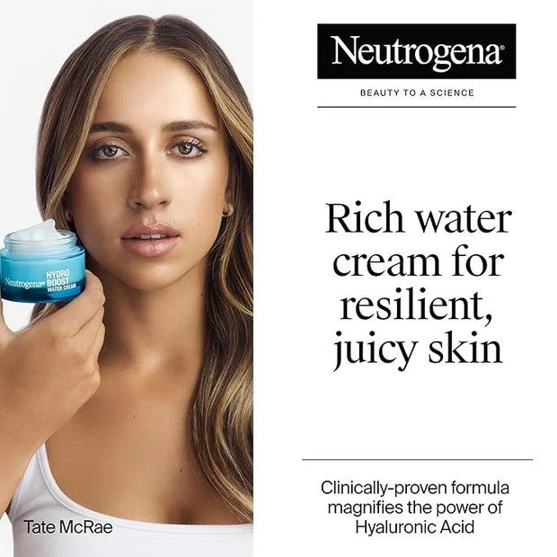 Neutrogena Hydro Boost Skincare Set, Hydro Boost Fragrance Free Water Cream Face Moisturizer, 1.7 fl oz, & Trial Size Hydr...