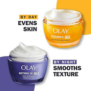 Olay Retinol Face Moisturizer, 24 MAX Anti-Aging Night Cream for Women, Fragrance-Free, Non Greasy - Anti-Wrinkle, Smooth ...