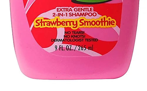 L'Oreal Kids Extra Gentle 2-in-1 Shampoo, Strawberry Smoothie, 9 fl; oz. - Product Image