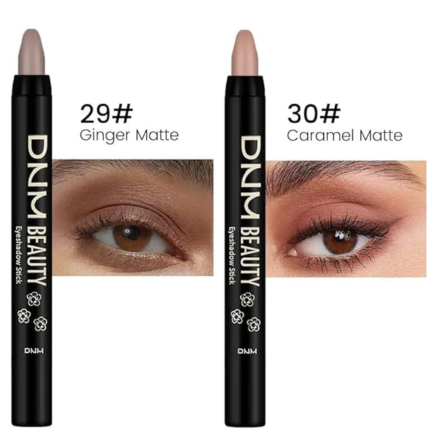 evpct 2Pcs Cream Eyeshadow Sticks Set for Eyes Waterproof, Ginger Matte Caramel Matte Eye shadow Stick Pencil Pen Bulk som...