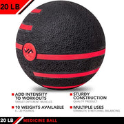JFIT Medicine Exercise Ball with Dual Texture - Product Image