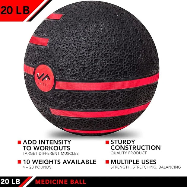 JFIT Medicine Exercise Ball with Dual Texture - Product Image