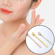 3 Pcs Eye Cream Applicator Wand Sticks Metal Eye Cream Spoon Cosmetics Spoon Applicators Anti-wrinkle Anti-aging Eye Massa...