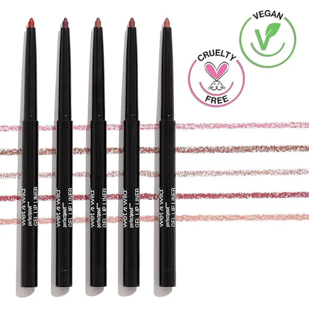 wet n wild Perfect Pout Matte Retractable Gel Lip Liner Pencil, Rich Creamy Long Lasting Color, Well-Defined and Flawless ...
