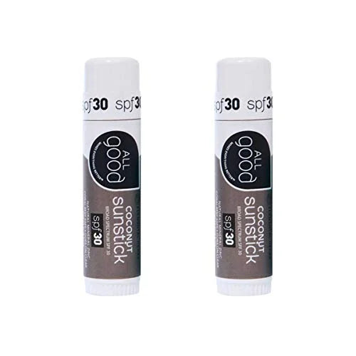 All Good Sunstick - Face Sunscreen, Water Resistant, UVA/UVB Broad Spectrum SPF 30+, Coral Reef Friendly - Beeswax, Zinc, ...
