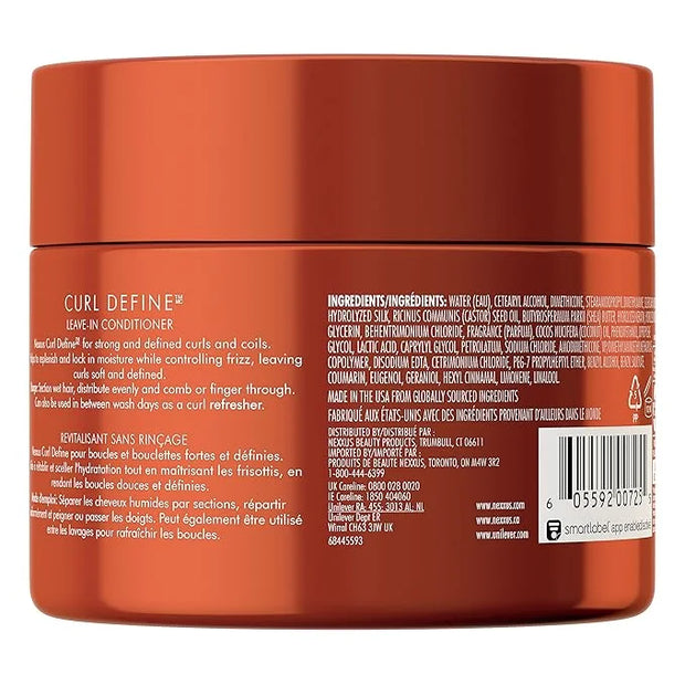 Nexxus Curl Define Leave-in Conditioner for Curly Hair with ProteinFusion Curl Conditioner for Moisturizing Curls 8 oz - P...