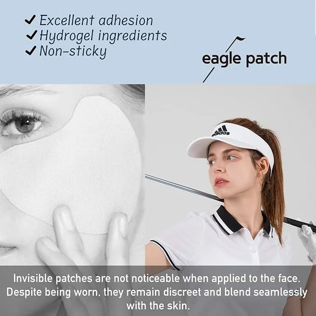 UV Protection Golf Patch (Clear, 12 PCS)- Hydrating Sunscreen Gel Facial Patches for Outdoor Activities, Skin Care Sunbloc...
