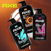 Axe Men's Body Wash Variety Set, Set of 3 Scents, Axe Dark Temptation, Apollo and Excite Body Wash, 3in1 Body and Face Was...