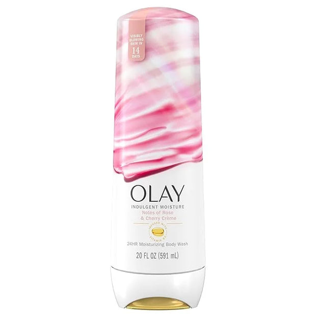 Olay Body Wash for Women, Indulgent Moisture, 24hr Moisturizing & Nourishing Formula, Infused with Vitamin B3 Complex, Lux...