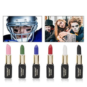 Nude Lipstick Matte, Sports Matte Painting Stick, Halloween Lip Tint Stain High Pigment Smooth Long-Lasting Wear Non-Stick...