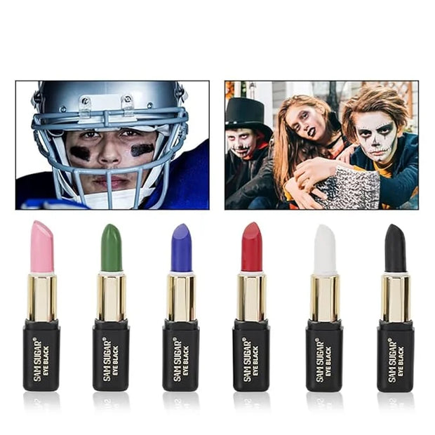 Nude Lipstick Matte, Sports Matte Painting Stick, Halloween Lip Tint Stain High Pigment Smooth Long-Lasting Wear Non-Stick...