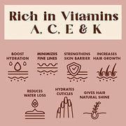 Multi-Use Oil for Face, Body and Hair - Organic Blend of Apricot, Vitamin E and Sweet Almond Oil Moisturizer for Dry Skin,...
