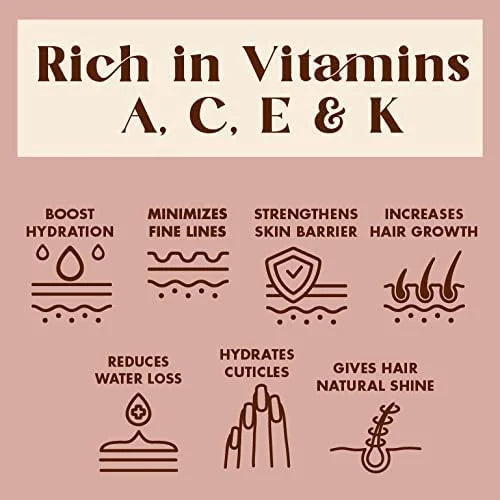 Multi-Use Oil for Face, Body and Hair - Organic Blend of Apricot, Vitamin E and Sweet Almond Oil Moisturizer for Dry Skin,...