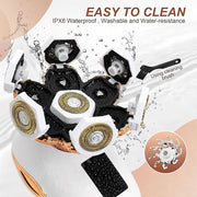 2-in-1 Electric Razors for Women, Wet/Dry 7D Rechargeable Rotary Shaver for Legs, Water Resistant Grooming Kit - Electric ...