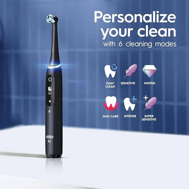 Oral-B iO Series 8 Electric Toothbrush with 2 Replacement Brush Heads, Violet Ametrine - Product Image