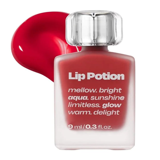 Lip Potion Aqua Glow No.4 Apple Drop | Hydrating, Non-Sticky Gloss with Sheer Radiance | 0.3 Oz - Product Image
