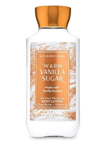 B & Body Works Warm Vanilla Sugar - Full Size Set - Shower Gel, Body Lotion, Fine Fragrance Mist - Product Image