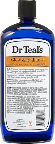 Dr. Teal's Foaming Bath Variety Gift Set (2 Pack, 34oz Ea.) - Soothe & Sleep Lavender, Glow & Radiance Vitamin C and Citru...