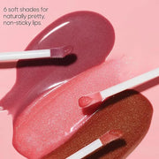 Almay Color & Care Hydrating Lip Gloss, Soft Natural Hues, Prebiotic Complex, Hyaluronic Filling-Sphere Technology, 200 Ro...
