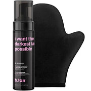 b.tan Dark Self Tanner Kit | Get The Darkest Tan Possible Bundle - Best Dark Self Tanning Mousse w Mitt Applicator, 1 Hour...