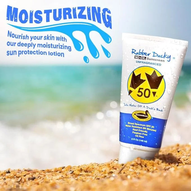 Rubber Ducky | Vitamin E Sunscreen with SPF 50, Water-Resistant Sunscreen for Face and Body | Broad Spectrum Lotion, Oil-F...