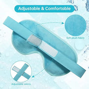 2 PCS Reusable Ice Eye Mask - Hot Cold Therapy Gel Bead for Puffiness, Dark Circles, Bags, Dry Eyes, Headaches, Migraines,...