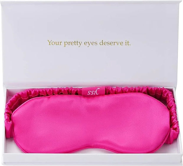 Silk Sleep Mask Light Blocking Luxury 100% Mulberry 19mm Silk Eye Mask Eye Cover Blindfold Ultra Soft Light & Comfy Anti A...