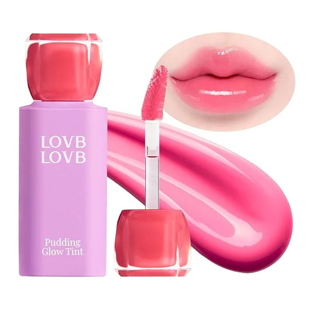 Pudding Glow Korean Lip Tint | Natural Lip Stain | Gloss to Stain | Long-Lasting & Non-Sticky | Lightweight Lip Tint 0.14 ...