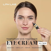 Temporary eye tightener eye cream,