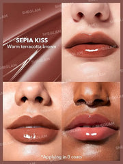 SHEGLAM PoutPerfect Moisturizing Solid Lip Gloss Non Sticky Lipstick with Coconut Oil - Sepia Kiss - Product Image