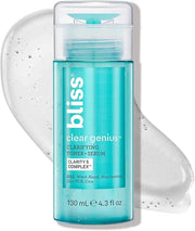 Bliss Clear Genius Clarifying Toner + Serum - 4.3 Fl Oz - Purifies Pores, Tones, Calms & Clears Skin - Salicylic Acid, Nia...