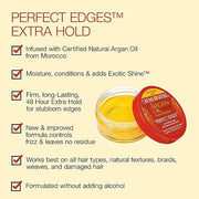 Creme of Nature with Argan Oil From Morocco Perfect Edges Hair Gel, 24 Hour Hold with Moisture and Exotic Shine, Extra Fir...