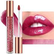 Rose Red Lip Gloss Lip Plumper Gloss Tinted Glitter Lipgloss Lip Oil Teens Moisturizing Lipstick Lip Balm High Shine And V...