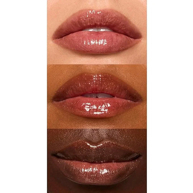e.l.f. Glow Reviver Lip Oil, Nourishing and Hydrating with High-Shine Glimmer Finish & Sheer Wash Of Color, Minty Scent, N...