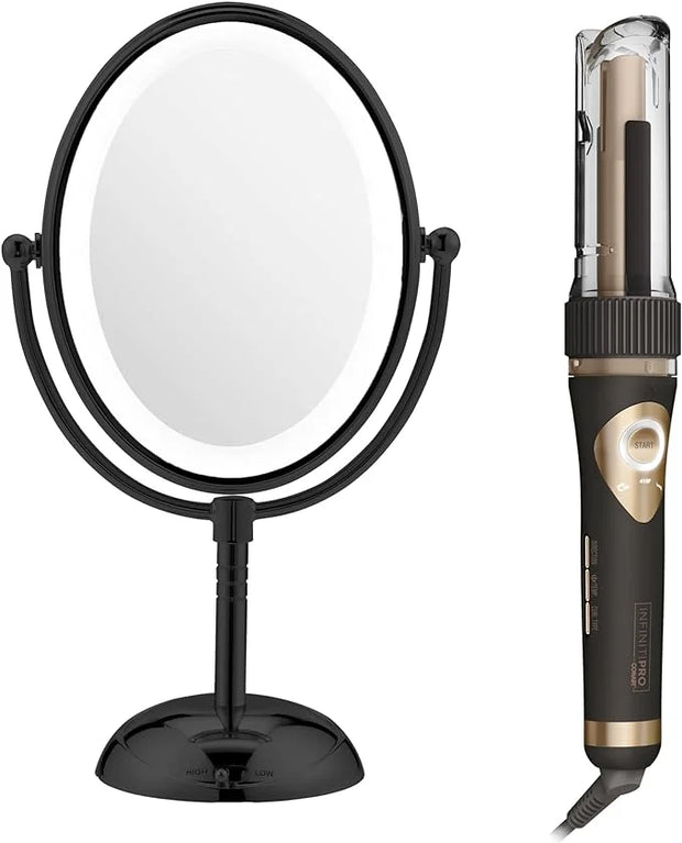 Conair Limited Edition Bundle | INFINITIPRO by CONAIR Curl Secret Automatic Curling Iron in 3/4-inch Barrel - and - Conair...