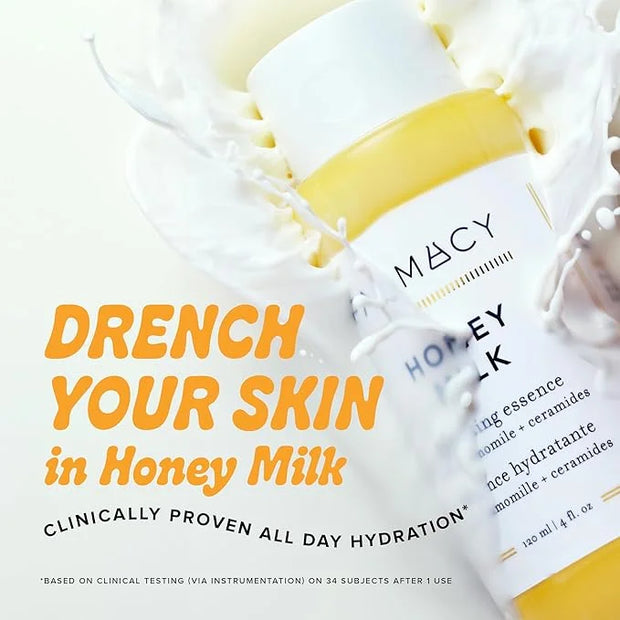 Farmacy Hydrating Essence - Hydrating Honey Milk Toner + Facial Essence to Soothe, Moisturize and Strengthen Skin Barrier ...
