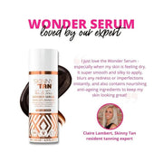 SkinnyTan Tan and Tone Wonder Serum Express - Hydrating Serum with Anti-Aging Q10, Aloe Vera, and Vitamin E - 1 Hour Expre...